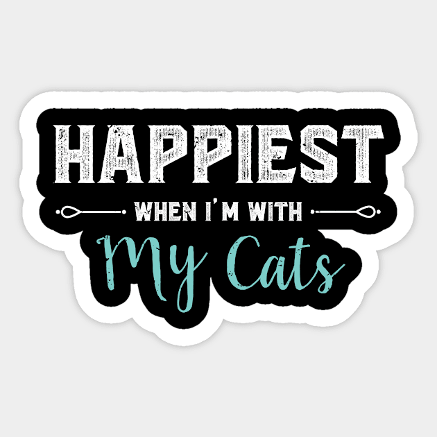 Happy Cats Lover Sticker by PixelArt